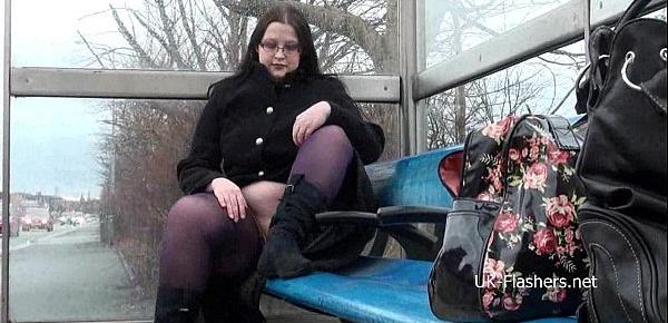  BBW amateur Emmas public masterbation and outdoor flashing of fat gal in homemad